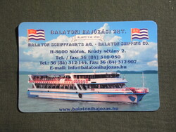 Kártyanaptár,MAHART Balatoni hajózási Rt.,Siófok,Balaton sétahajó, 2006   (5)