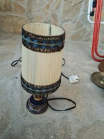 Retro kobaltkék porcelán asztali lámpa – Made in Poland (29 cm)