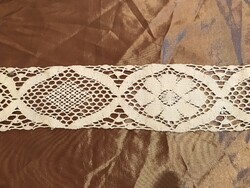 SZALAG - CSIPKE - HORGOLT - KÉZIMUNKA - 93 x 8 cm - HIBÁTLAN