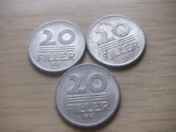 20  Fillér 1989  A képen látható állapotban 3 db egyben