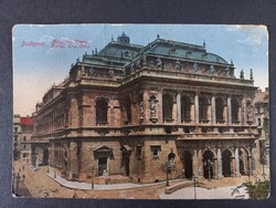 Antik képeslap - Budapest Magyar Királyi Opera 1918