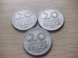 20  Fillér 1984  A képen látható állapotban 3 db egyben
