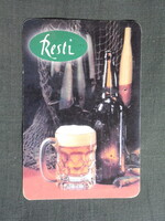 Kártyanaptár,Kozma Károly Resti söröző,kocsma,Pécs, 2001   (5)