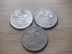 20  Fillér 1982  A képen látható állapotban 3 db egyben