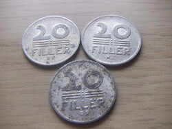 20  Fillér 1983  A képen látható állapotban 3 db egyben