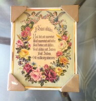 Régi klasszikus Házi áldás bontatlan  csomagolás 20x25 cm