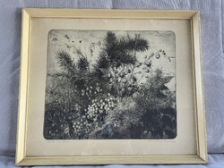 Hertai Mária - rézkarc
