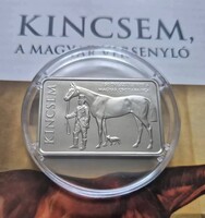 Kincsem 3000 Ft színesfém emlékérme UNC minőségben tájékoztató lappal!
