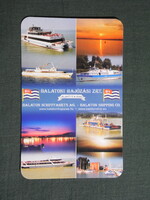 Kártyanaptár,MAHART Balatoni hajózási Rt.,Siófok,Balaton sétahajók,komp, 2009   (5)