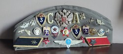 Eredeti Szovjet Pilotka Katona Sapka – Gazdag Jelvénygyűjteménnyel!