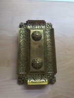 Angol tömör réz asztaldísz/tolltartó