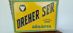 Müller and Fehér Budapest DREHER Beer Advertising Sign (not enamel)