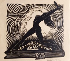 Erotikus Ex ibris gyűjtemény !!! Radványi Román Károly   1942.
