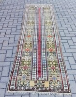 320 cm X 81 cm Kézi csomózású Kars Kazak szőnyeg ALKUDHATÓ