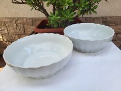 Vintage, régi csehszlovák Moritz Zdekauer ( MZ ) porcelán komatálak, pogácsás tálak párban