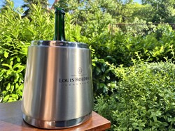 CHAMPAGNE CLUB - Louis Roederer Duplafalú Rozsdamentes Acél Pezsgőhűtő – Francia Design