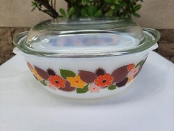 Vintage, retro Schott & Gen Mainz Jena Glass jénai tál 3._60-'70-es évek