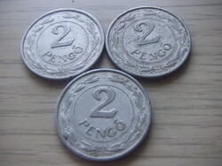 2  Pengő 1942   A képen látható állapotban  3 db egyben