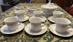 Elegáns Seltmann Weiden 6 személyes porcelán készlet + exkluzív tálalók (hibátlan)