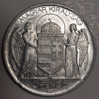 1943. 10 Horthy születésének 75. évfordulójára 5 pengő  (k-8)