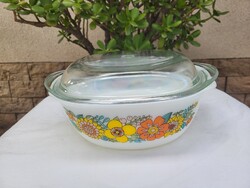 Vintage, retro Schott & Gen Mainz Jena Glass jénai tál 1._60-'70-es évek