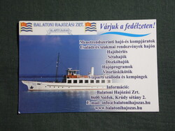 Kártyanaptár,MAHART Balatoni hajózási Rt.,Siófok,Helka sétahajó, 2007   (5)