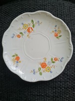 Zsolnay porcelán kistányér – Virágmintás, pótlásra, jelzett, 14,5 cm