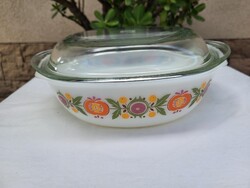 Vintage, retro Schott & Gen Mainz Jena Glass jénai tál 2._60-'70-es évek