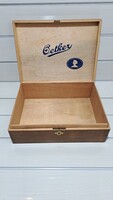 Antik Oetker fa doboz / Ritka vintage tárolóláda (32x25x10 cm)