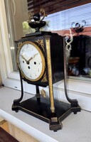 Circa 1810-20s quarter-hour Empire table clock