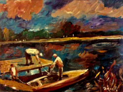 Painting - Fishermen