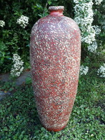 Retro, óriás méretű Tófej kerámia padlóváza, 57 cm
