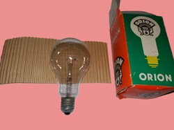 Mid Century magyar ORION 200 w 220/230 V E 27 foglalatú izzó NEM HASZNÁL HIBÁTLAN DOBOZÁVAL