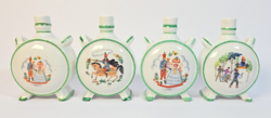 Vintage/régi Zsolnay porcelán kulacsok , ritkább mintákkal