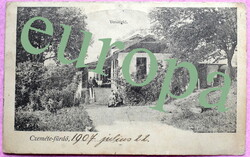 Czeméte - fürdő (Felvidék)  Vendéglő  - Eperjesi kiadás 1907  Czemethe Fürdő pecséttel