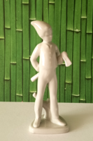 RÉGI ,SZÉP KŐBÁNYAI DRASCHE PORCELÁN FAVÁGÓ FIGURA,SZOBOR,NIPP