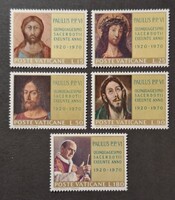 1970. Vatikán - VI. Pál pápa pappá szentelésének 50. évf. sor ** (745.)
