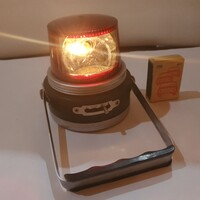 Retro szovjet denevér vasúti katonai vészjelző lámpa cccp szocreál