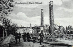 Brest-Litowsk (Fehéroroszo.)  . Brandruinen - hábors pusztítás  -   1916  KuK Feldpost Lublin