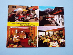 Képeslap (45) - Ausztria - Tirol - Hotel Schwarzer Adler mozaik 1970-es évek