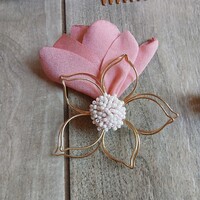 Szép régi acél hajcsat (10,5x8,2x2 cm)