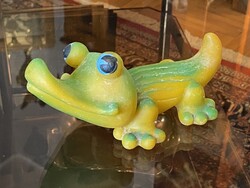 KROKODIL GUMI, MŰANYAG GYEREK JÁTÉK ÁLLAT FIGURA 19.5 CM