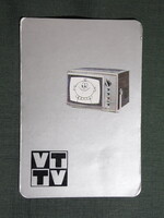 Kártyanaptár,VIDEOTON,kemping televízió, 1968   (5)