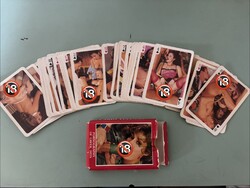 Retro pin-up erotikus francia kártya, teljes pakli, 80-as/90-es évek