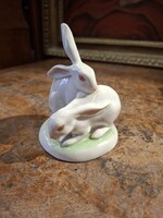 EREDETI DRASCHE PORCELÁN : PIROSSZEMŰ NYUSZIK