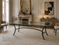 Giacometti stílusú vintage designer asztal