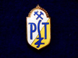 Szeged Piarista Gimnázium sapkajelvénye, kiemelkedő állapotban