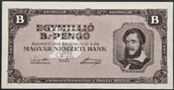 Egymillió B.-Pengő 1946, hajtatlan (2).