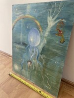 Akvarell kartonon ismeretlen nettó 40x50cm