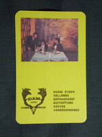 Kártyanaptár,Kop-Ka ÁFÉSZ,Dám hotel,étterem,presszó,Tamási, 1983   (5)